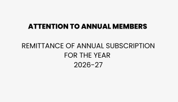 Notice - Remittance of Annual Subscription for the year 2026-27